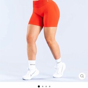 Vibrant Orange Women's Bike Shorts